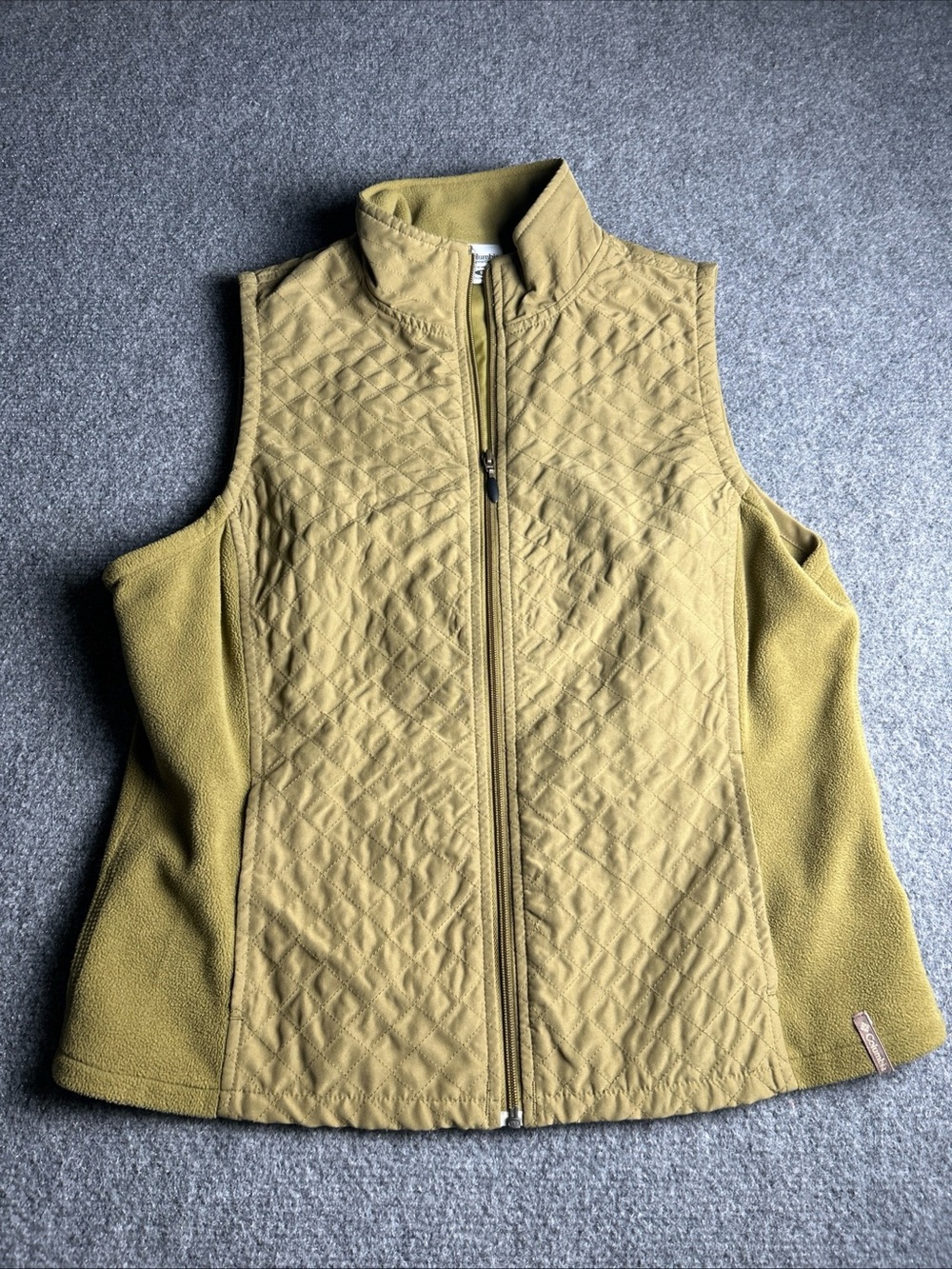 Columbia Women's Quilted Zip Vest - Olive Green